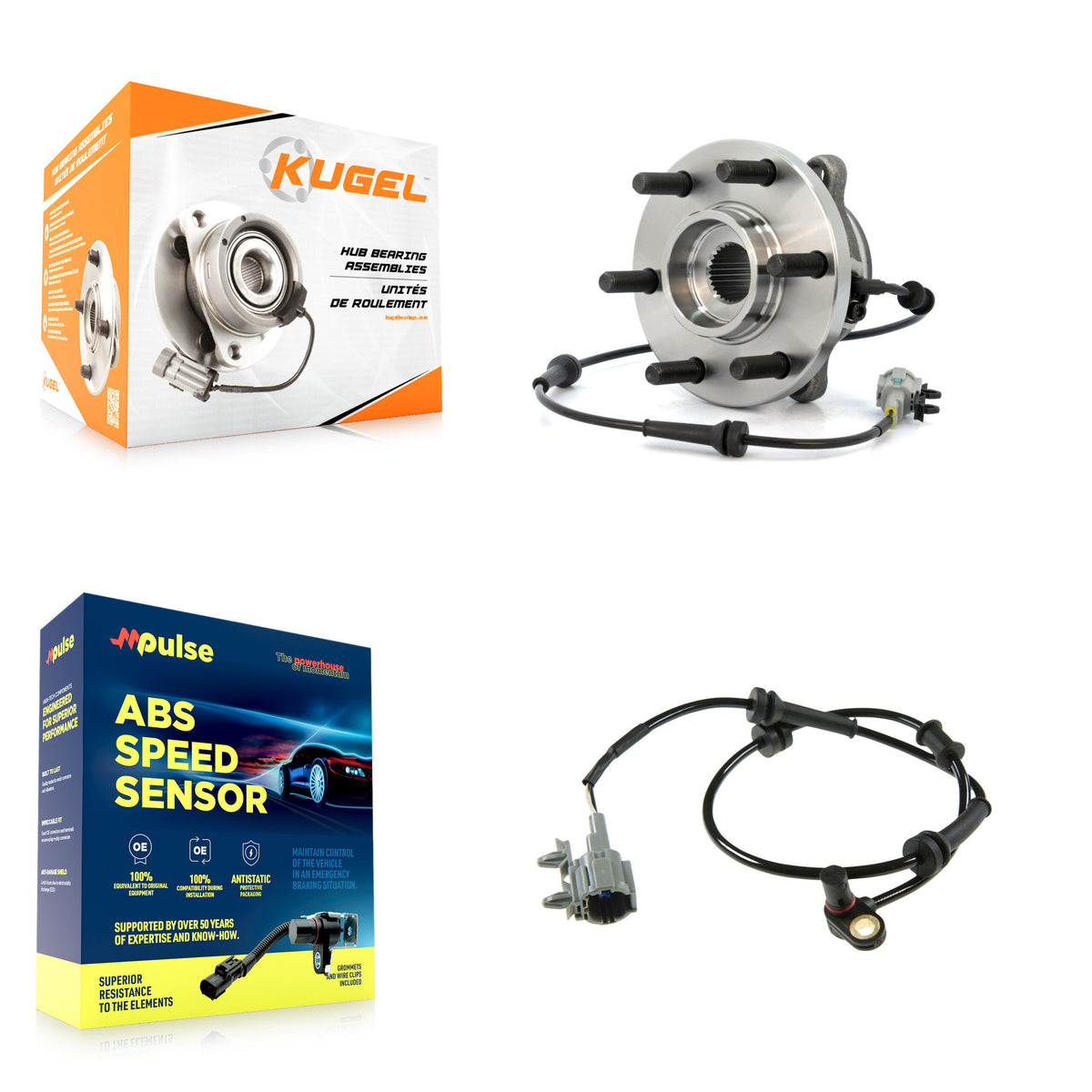Front Wheel Hub Bearing And Extra ABS Sensor Kit For Suzuki Equator Nissan Frontier K7S-102262