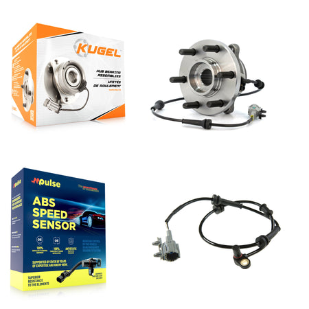 Front Wheel Hub Bearing And Extra ABS Sensor Kit For Suzuki Equator Nissan Frontier K7S-102262