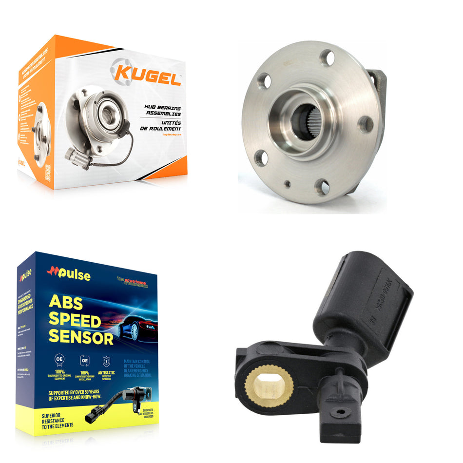 Front Wheel Hub Bearing And ABS Sensor Kit For Volkswagen Golf SportWagen Alltrack e-Golf K7S-102267