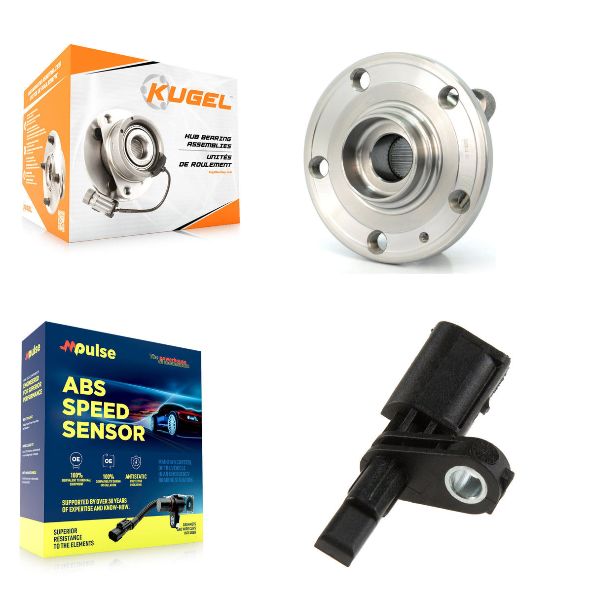 Front Wheel Hub Bearing Sensor Kit For Volkswagen Jetta Tiguan Passat Audi Beetle Q3 Eos K7S-102272