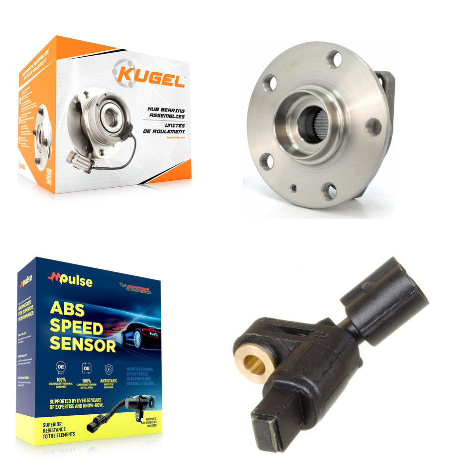 Front Wheel Hub Bearing & Sensor Kit For 07-10 Volkswagen Golf City 2.0L with 4-Wheel ABS K7S-102273