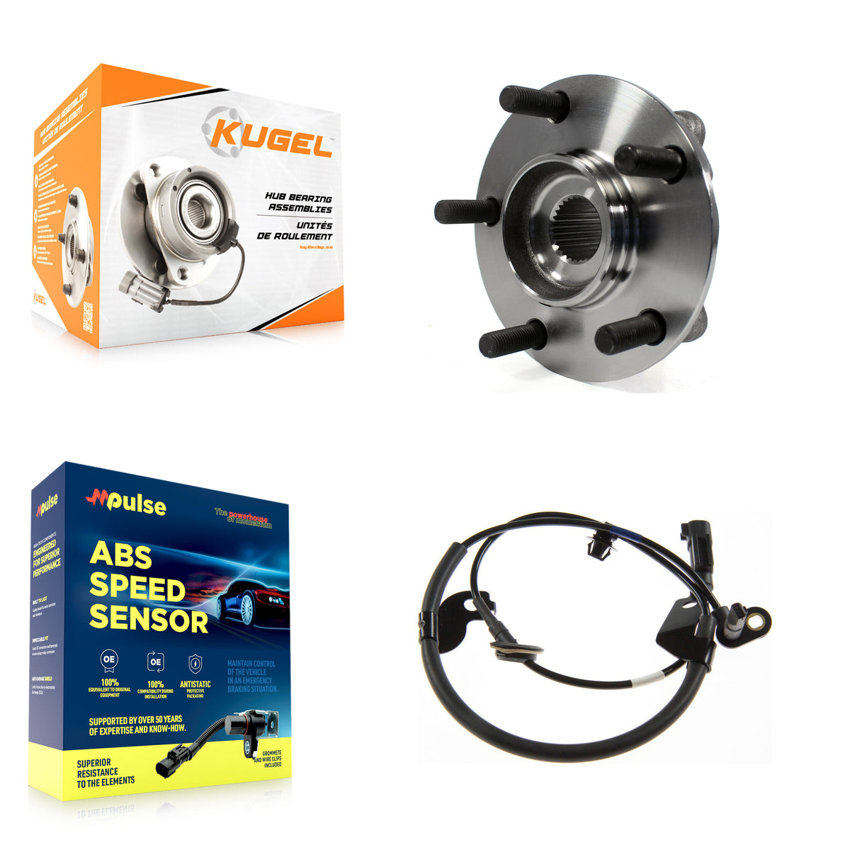 Front Wheel Hub Bearing And ABS Sensor Kit For Mitsubishi Lancer with Harness K7S-102275