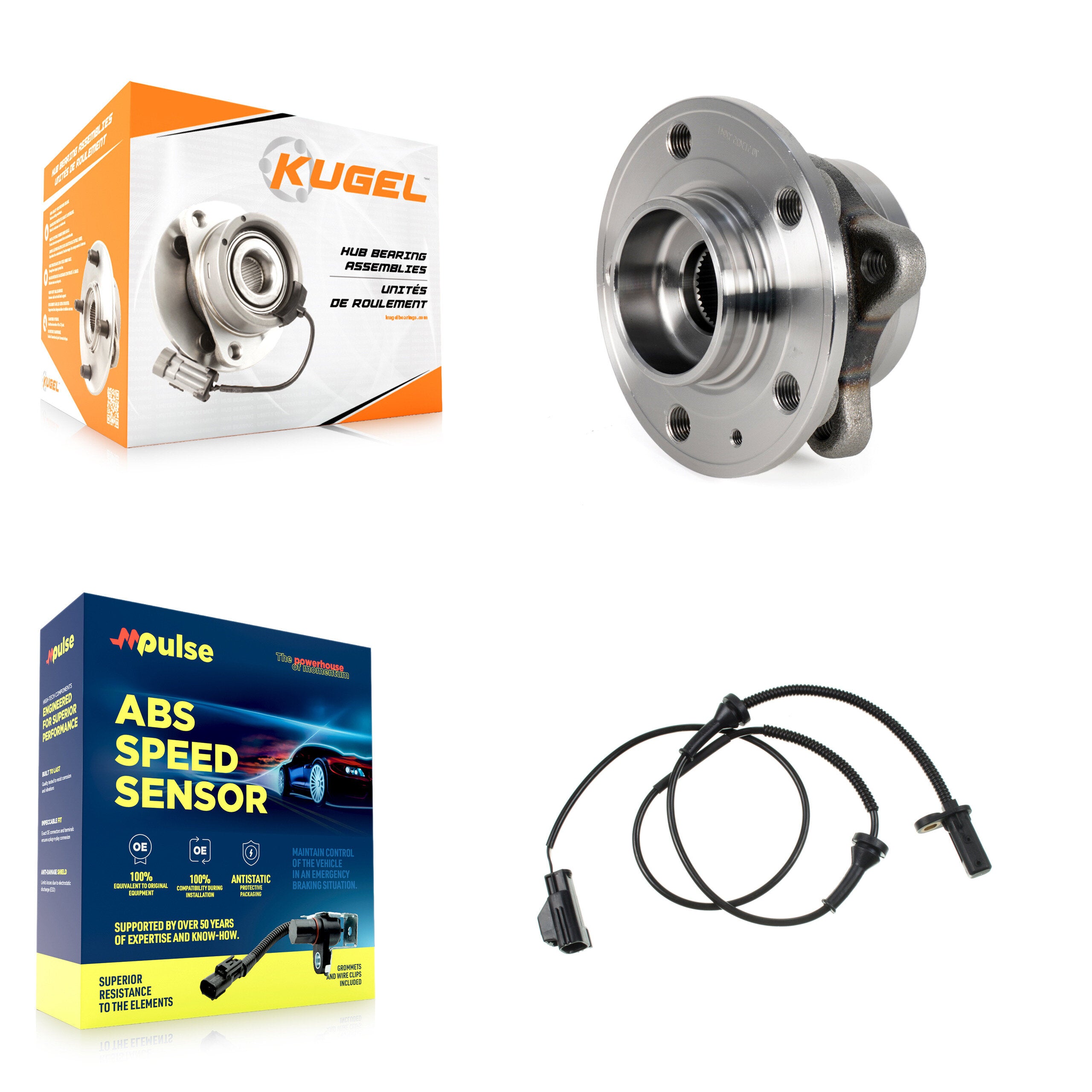 Front Wheel Hub Bearing And ABS Sensor Kit For Volvo XC90 with Harness K7S-102276