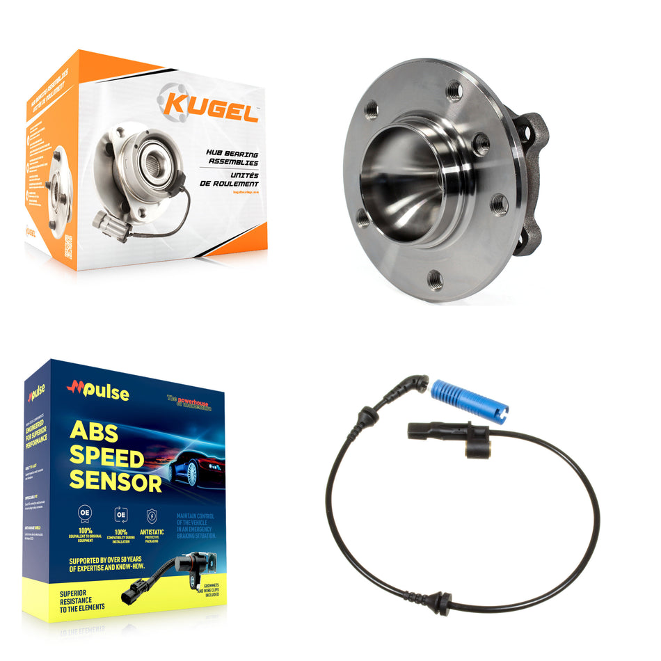 Front Wheel Hub Bearing And ABS Sensor Kit For 2006 BMW 325Ci 330Ci K7S-102279