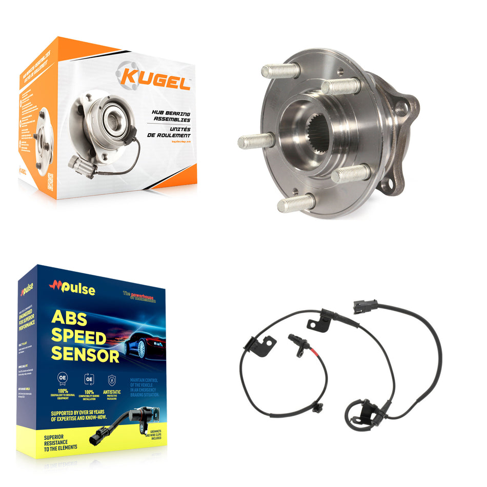 Front Wheel Hub Bearing And ABS Sensor Kit For 2015 Hyundai Sonata 2.4L with 4-Wheel K7S-102280
