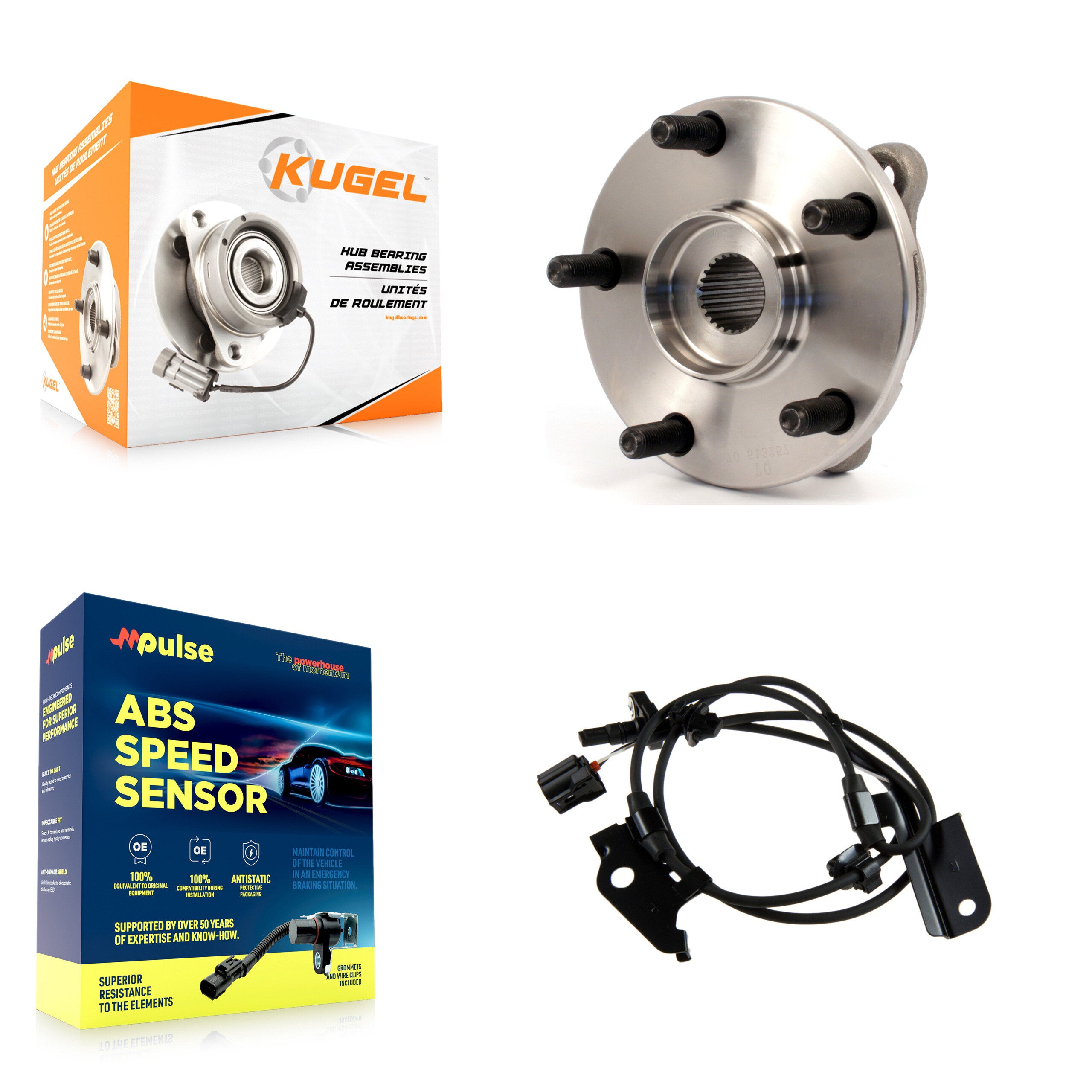 Front Wheel Hub Bearing And ABS Sensor Kit For Toyota RAV4 with Harness K7S-102289
