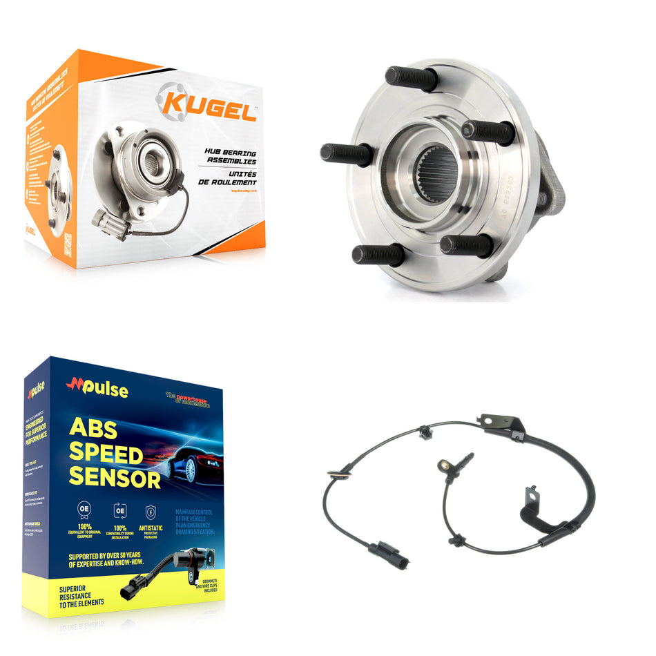 Front Wheel Hub Bearing & Sensor Kit For Chrysler 200 Dodge Avenger Sebring with Harness K7S-102291
