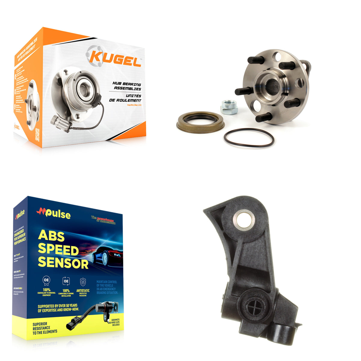 Front Wheel Hub Bearing ABS Sensor Kit For Pontiac Grand Am Chevrolet Oldsmobile Achieva K7S-102307
