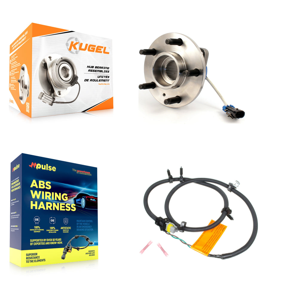 Front Wheel Hub Bearing & Extra Sensor Kit For Chevrolet Impala Pontiac Grand Prix Monte K7S-102313