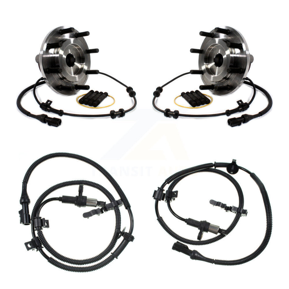 Front Wheel Hub Bearing Extra ABS Sensor Kit For Ford F-350 Super Duty F-250 with Harness K7S-102324