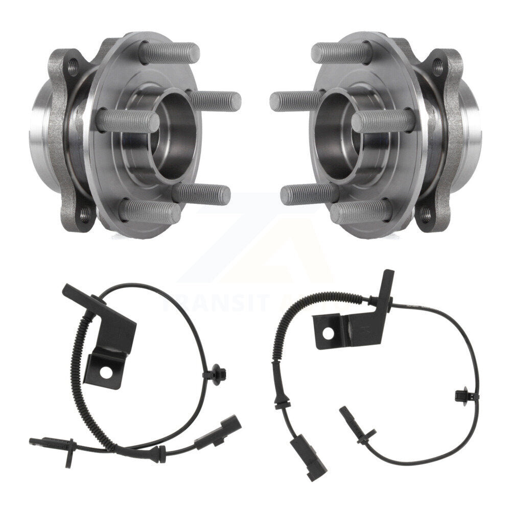 Front Wheel Hub Bearing And ABS Sensor Kit For 2018 Lincoln Continental with Harness K7S-102338