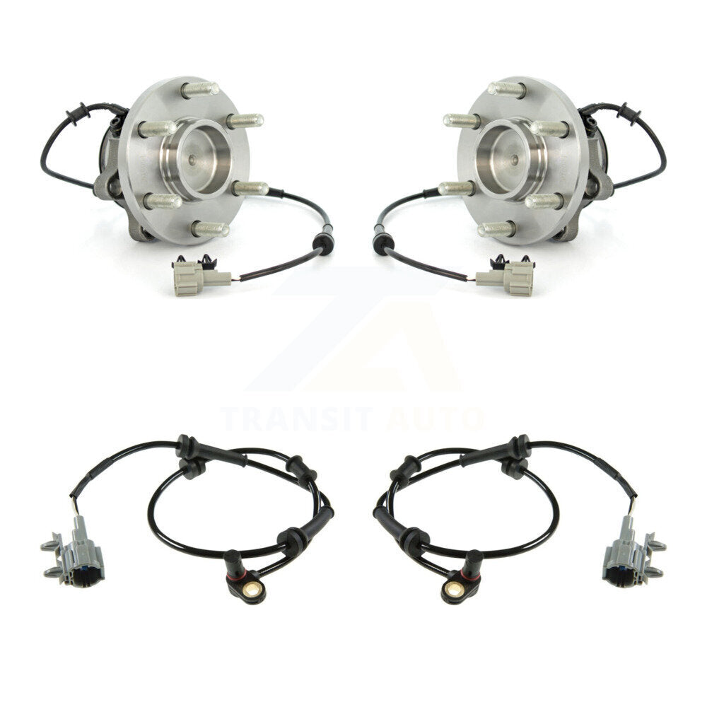 Front Wheel Hub Bearing & Extra ABS Sensor Kit For 2009-2012 Suzuki Equator with Harness K7S-102344