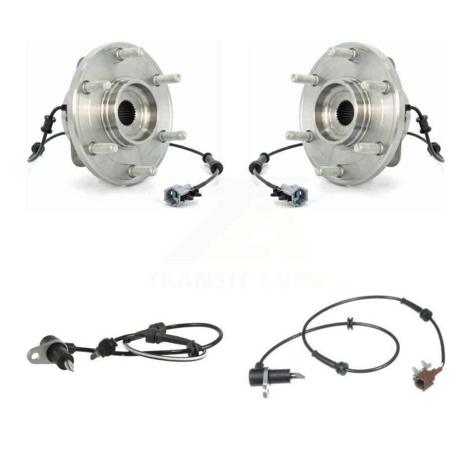 Front Wheel Hub Bearing Extra Sensor Kit For 2004 Nissan Pathfinder 3.5L with 4-Wheel ABS K7S-102374