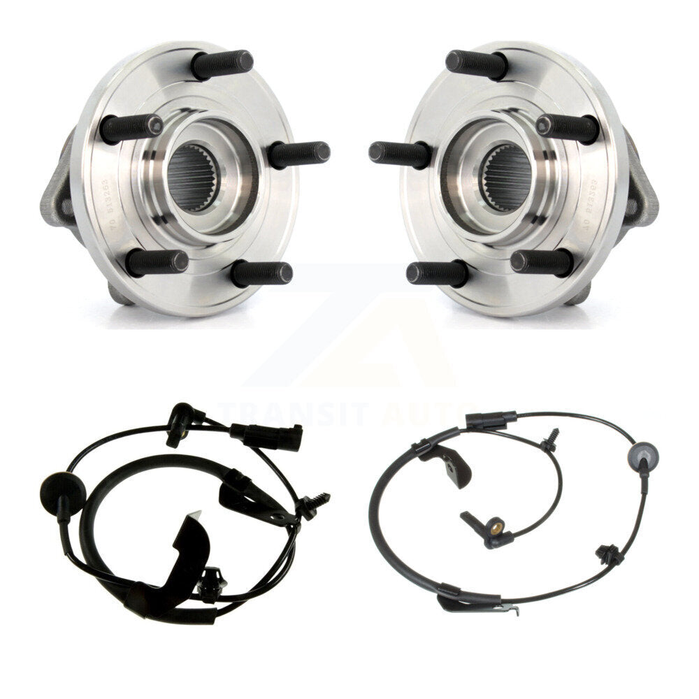 Front Wheel Hub Bearing Sensor Kit For 2009 Dodge Caliber 2.4L/1.8L/2.0L with 4-Wheel ABS K7S-102378