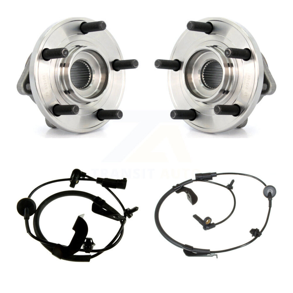 Front Wheel Hub Bearing Sensor Kit For 2009 Dodge Caliber 2.4L/1.8L/2.0L with 4-Wheel ABS K7S-102378