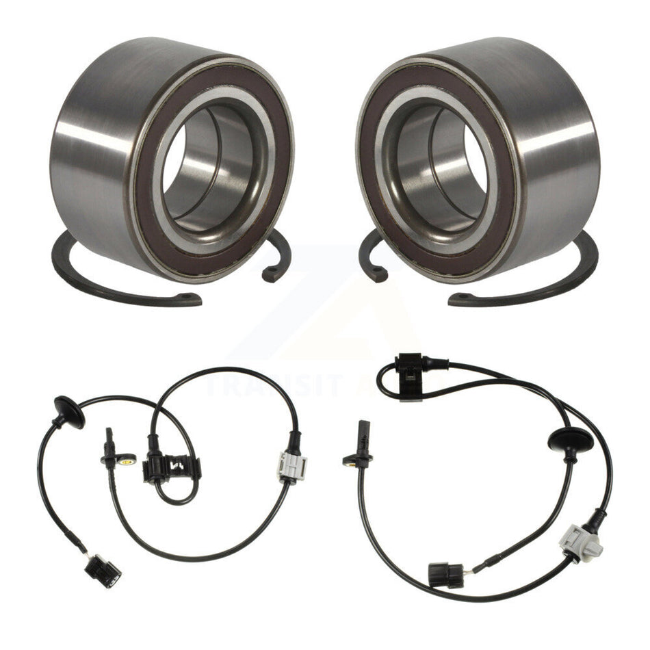 Front Wheel Bearing Sensor Kit For 07-10 Honda Odyssey 3.5L with 4-Wheel ABS Harness K7S-102526
