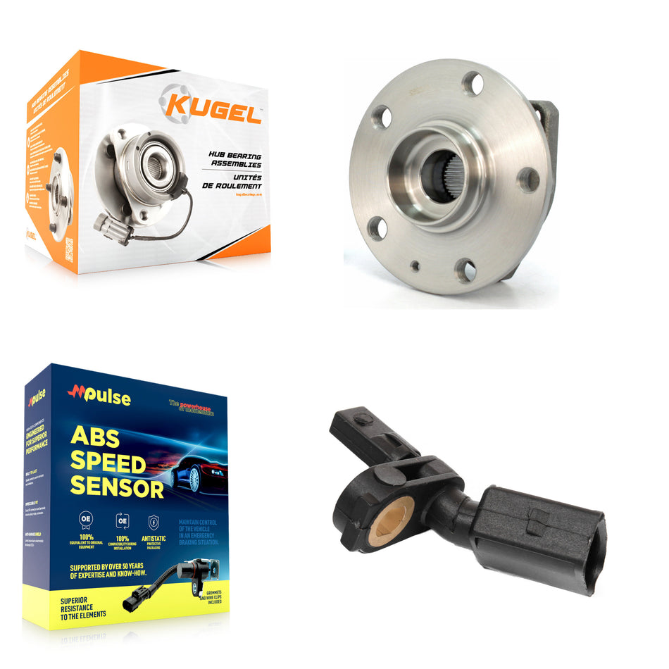 Front Wheel Hub Bearing And ABS Sensor Kit For Volkswagen Golf SportWagen Alltrack e-Golf K7S-102551