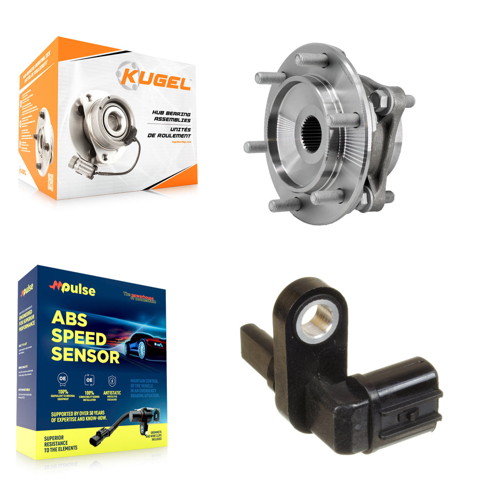 Front Wheel Hub Bearing Sensor Kit For Toyota Tacoma 4Runner FJ Cruiser Lexus GX460 GX470 K7S-102564