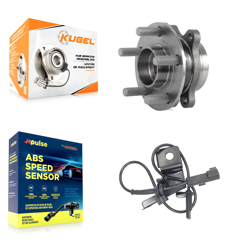 Front Wheel Hub Bearing And ABS Sensor Kit For Ford Fusion Lincoln MKZ K7S-102569