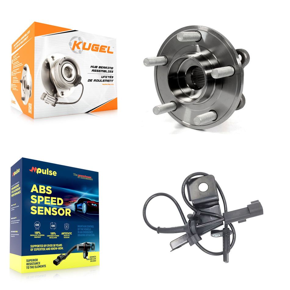 Front Wheel Hub Bearing & Sensor Kit For Ford Fusion Lincoln MKZ Police Responder Hybrid K7S-102570