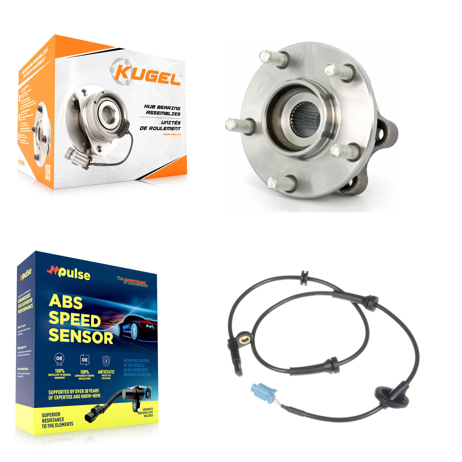 Front Wheel Hub Bearing And ABS Sensor Kit For Nissan Murano with Harness K7S-102579