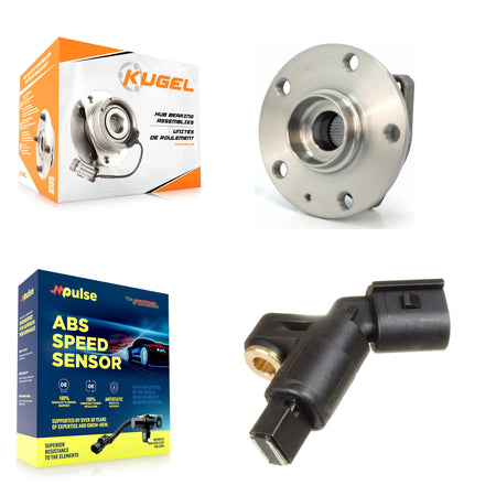 Front Wheel Hub Bearing & Sensor Kit For 07-10 Volkswagen Golf City 2.0L with 4-Wheel ABS K7S-102587