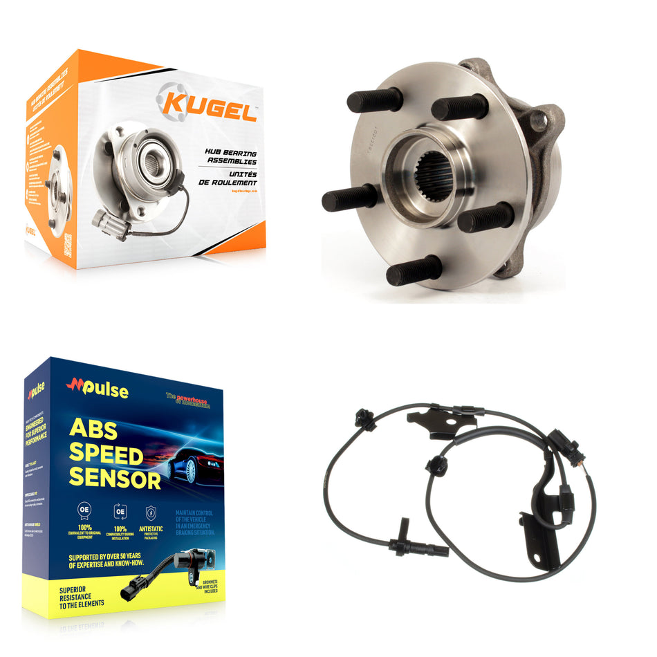Front Wheel Hub Bearing ABS Sensor Kit For Toyota Prius Lexus CT200h Plug-In with Harness K7S-102590