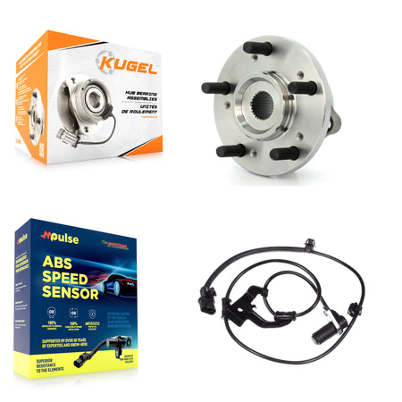 Front Wheel Hub Bearing And ABS Sensor Kit For Mitsubishi Endeavor 3.8L with 4-Wheel K7S-102602