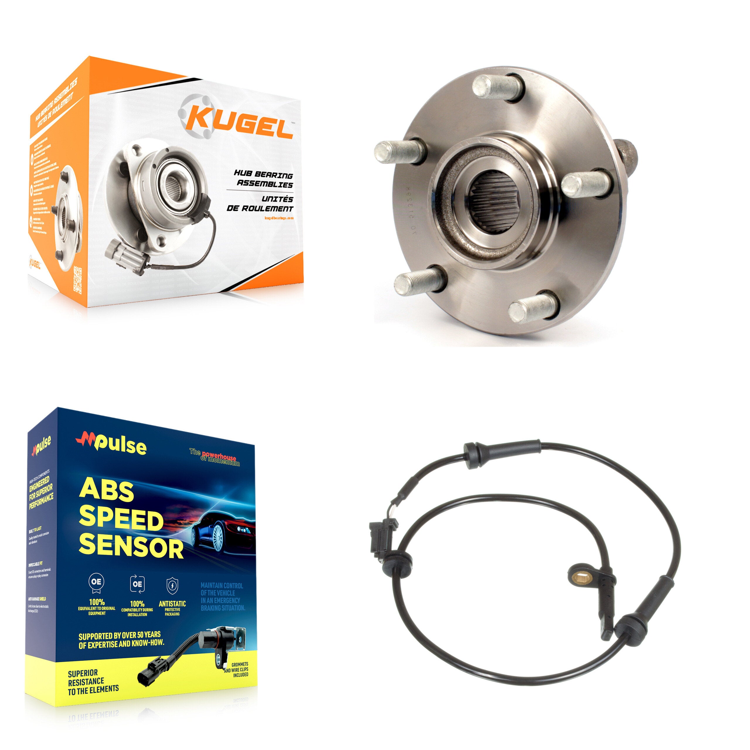 Front Wheel Hub Bearing And ABS Sensor Kit For Nissan Sentra with Harness K7S-102604