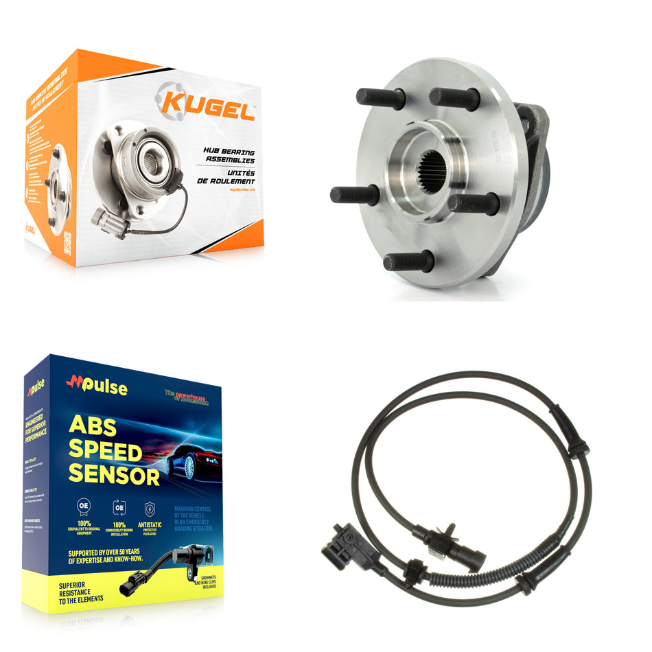 Front Wheel Hub Bearing ABS Sensor Kit For Jeep Grand Cherokee 4.7L/4.0L with 4-Wheel K7S-102636