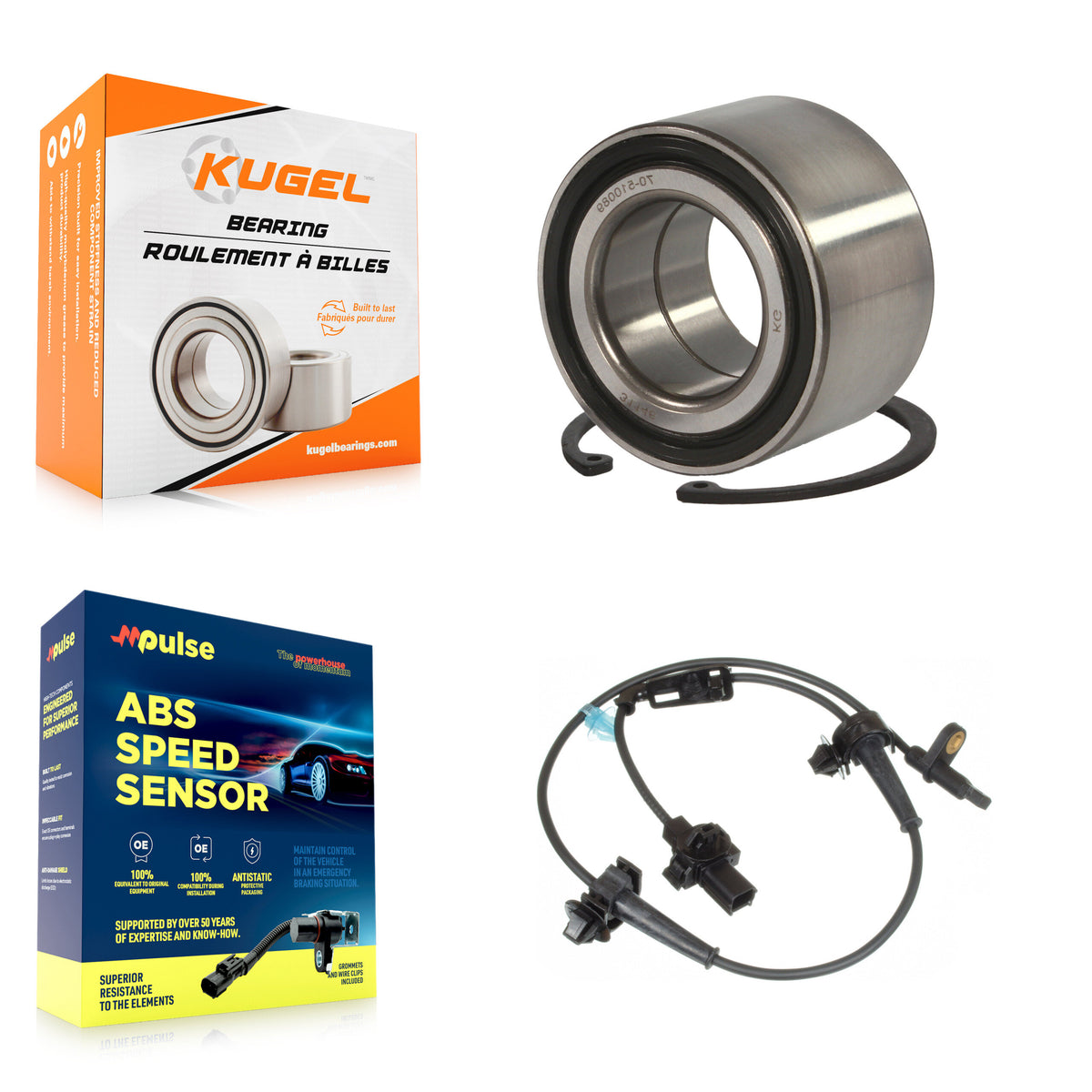Front Wheel Bearing And ABS Sensor Kit For Honda Civic Acura ILX K7S-102641