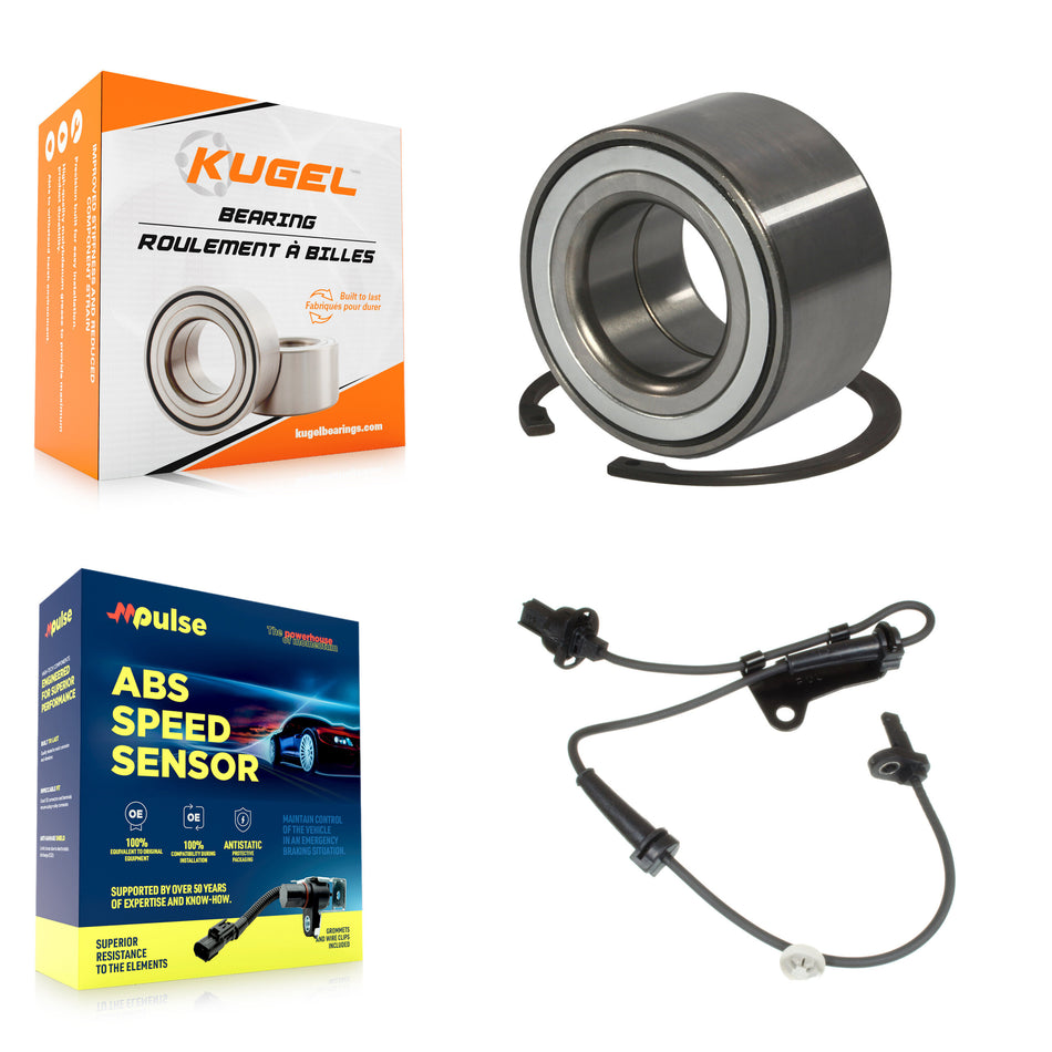 Front Wheel Bearing And ABS Sensor Kit For Honda Fit CR-Z with Harness K7S-102643