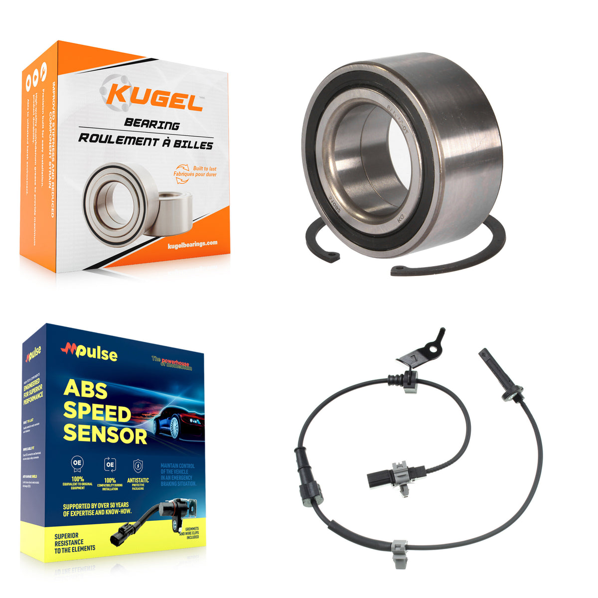 Front Wheel Bearing And ABS Sensor Kit For Honda Accord Acura TLX K7S-102649