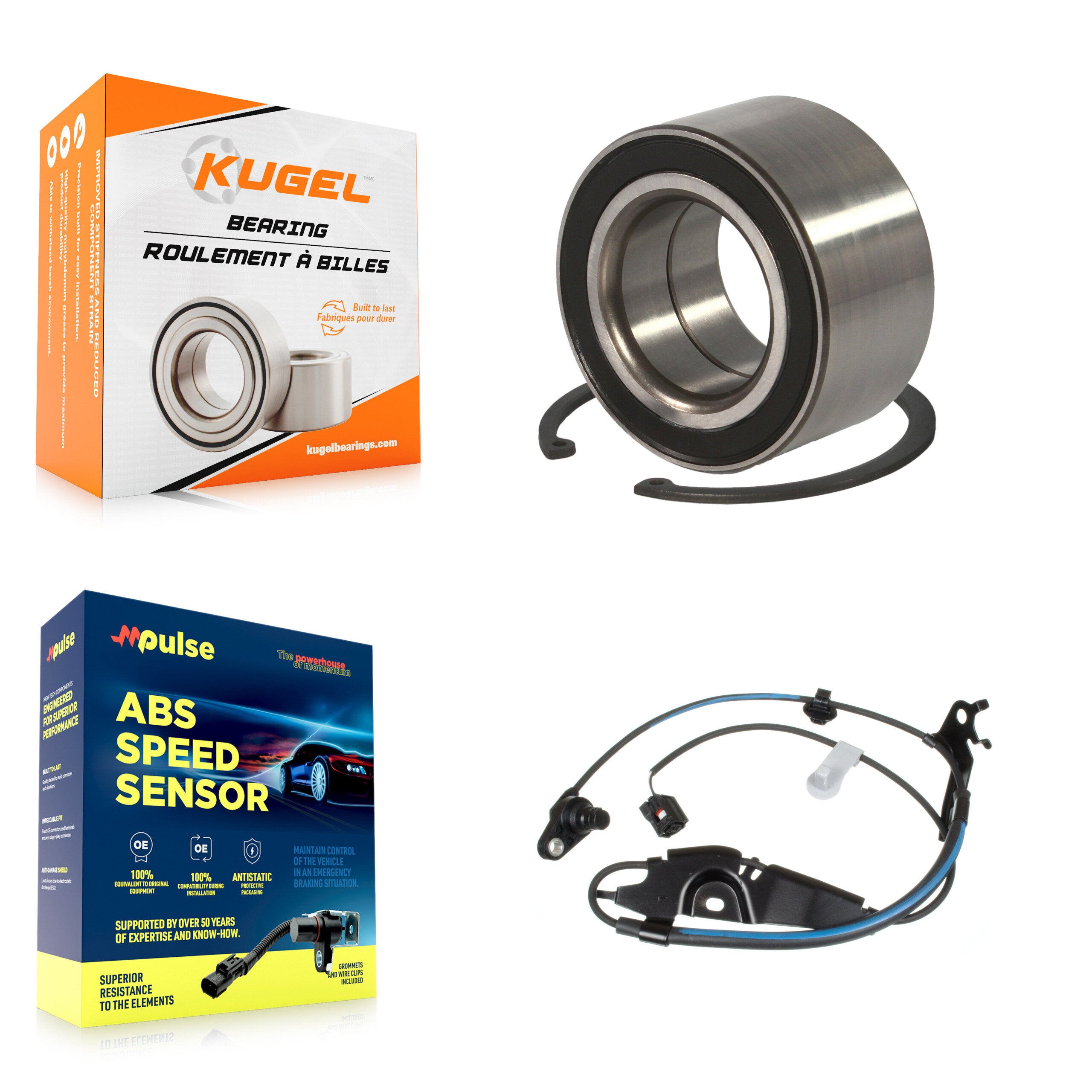 Front Wheel Bearing & Sensor Kit For Toyota Camry Lexus ES350 Avalon ES300h with Harness K7S-102659