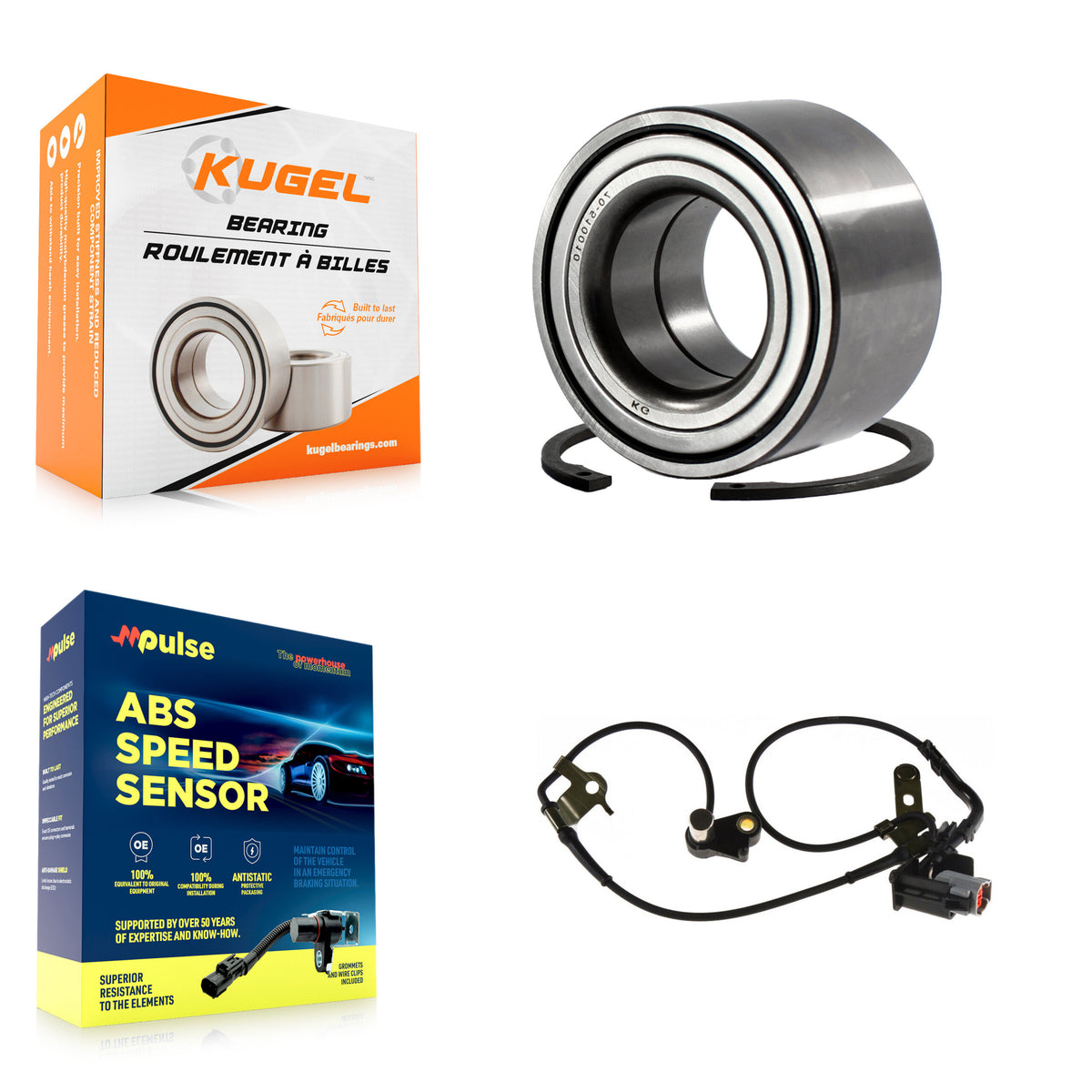 Front Wheel Bearing And ABS Sensor Kit For Mazda 6 with Harness K7S-102672