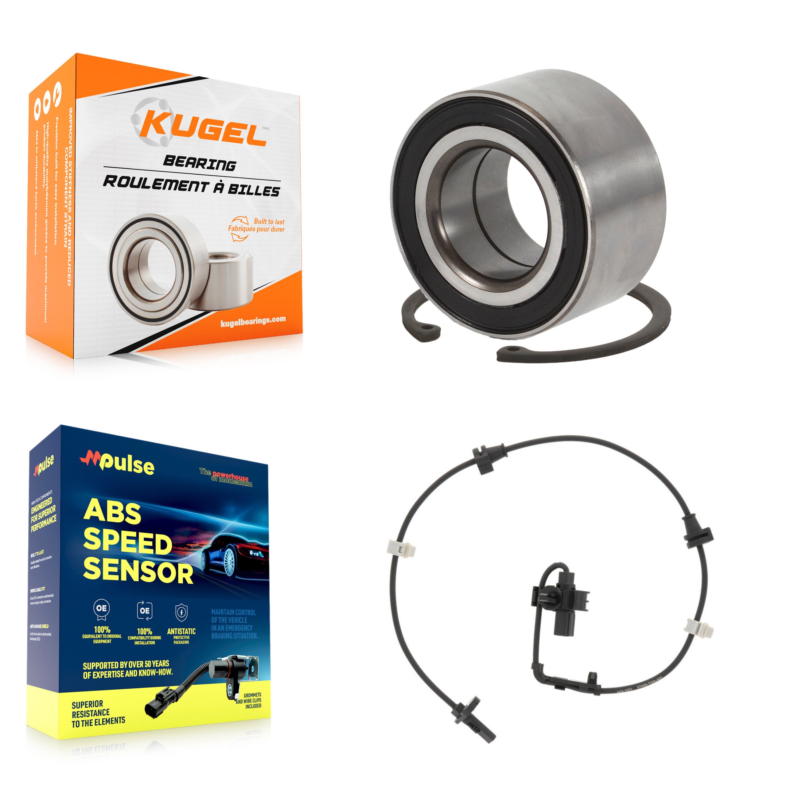 Front Wheel Bearing And ABS Sensor Kit For Honda Civic with Harness K7S-102700