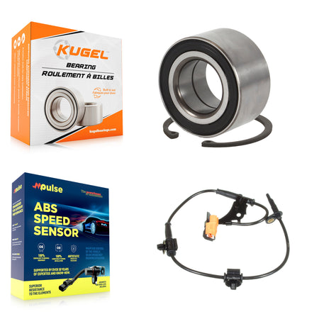 Front Wheel Bearing & Sensor Kit For Honda Element SC with 2.4L 4-Wheel ABS Harness K7S-102707