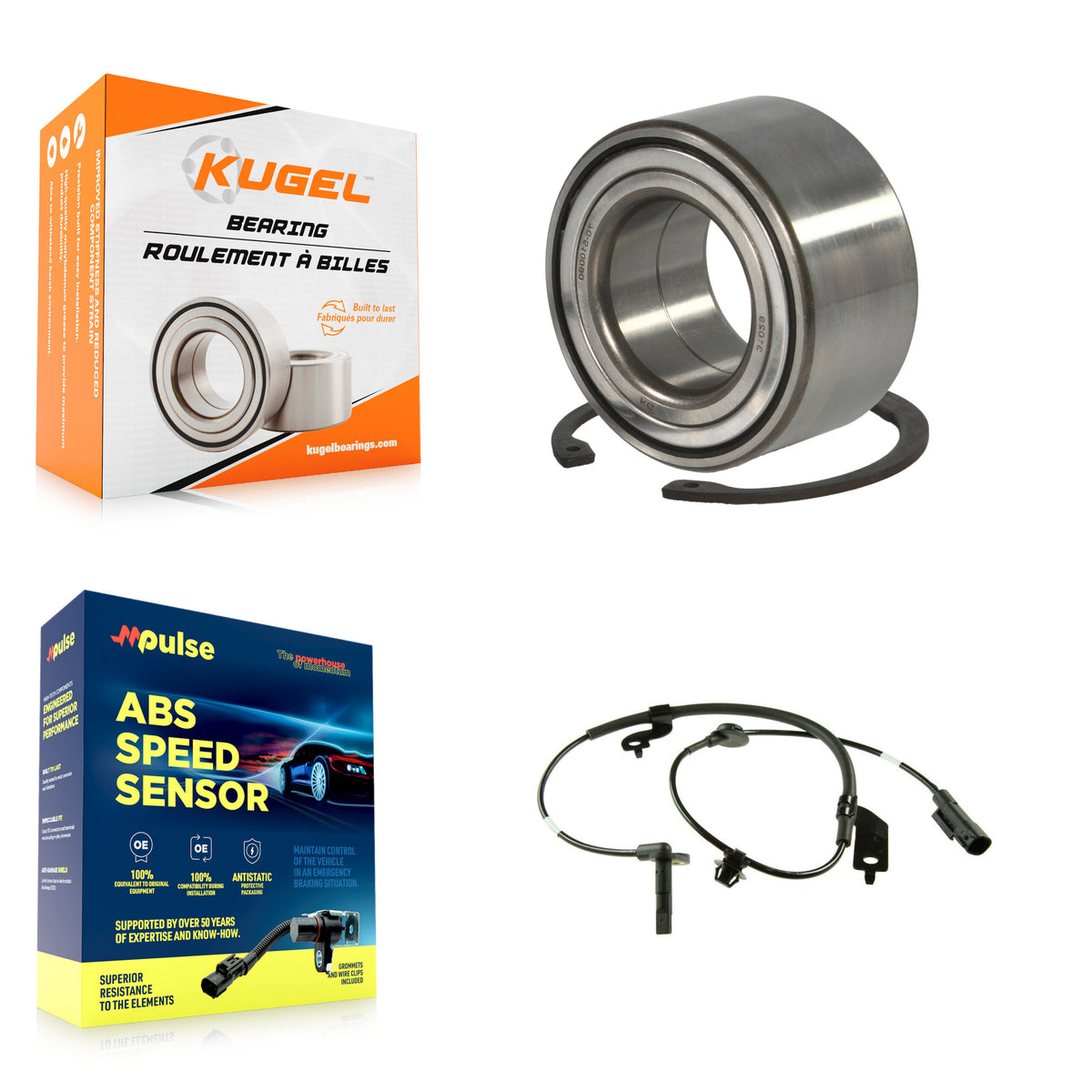 Front Wheel Bearing And ABS Sensor Kit For Mitsubishi Lancer Outlander RVR Sport K7S-102742