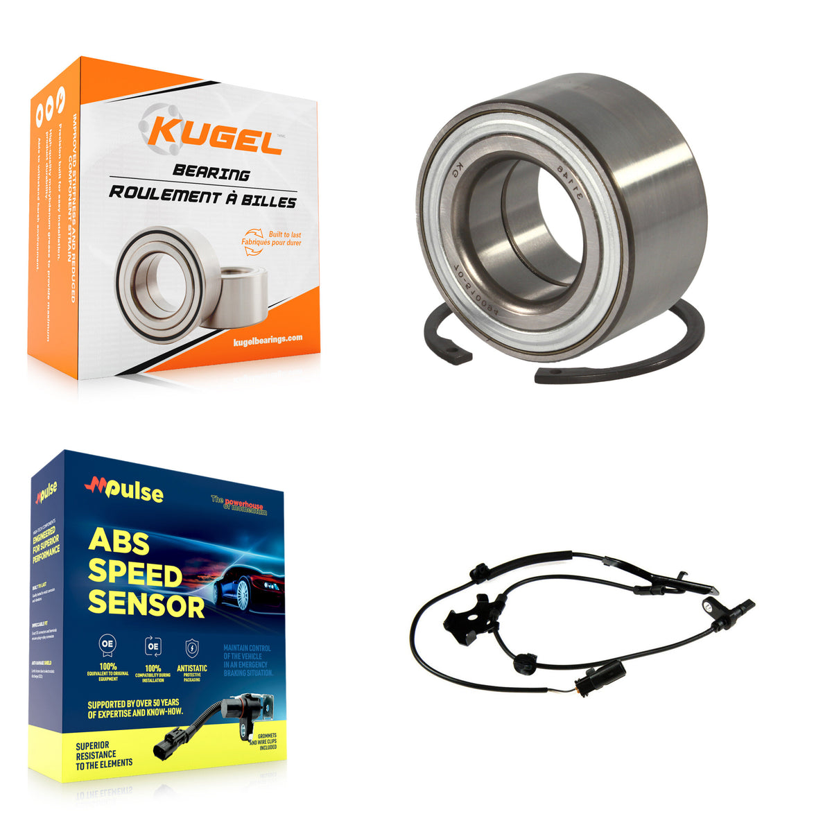 Front Wheel Bearing And ABS Sensor Kit For Toyota Prius V with Harness K7S-102746