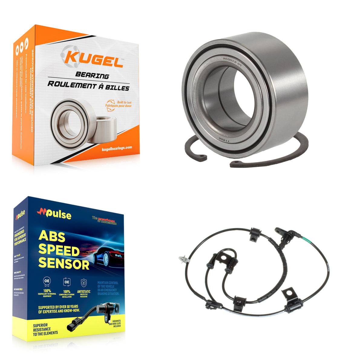Front Wheel Bearing & Sensor Kit For Kia Sportage 2.4L 2.0L with 4-Wheel ABS Harness K7S-102759
