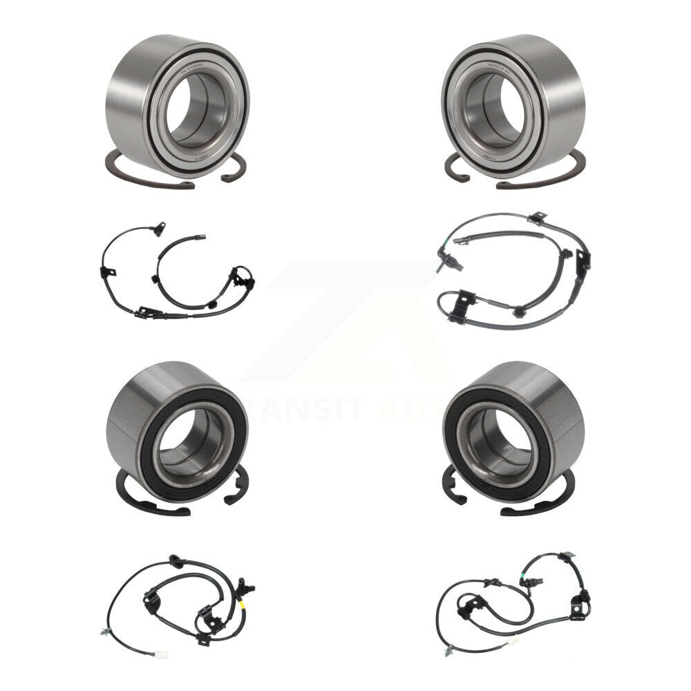 Front Rear Wheel Bearing And ABS Sensor Kit (8Pc) For Kia Sportage K7S-102782