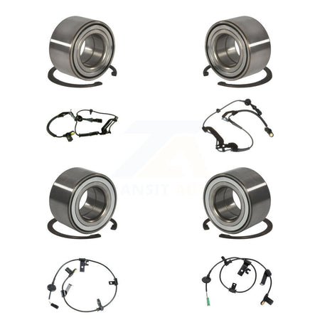 Front Rear Wheel Bearing & Sensor Kit (8Pc) For Mazda Tribute 2.3L/3.0L with 4-Wheel ABS K7S-102791