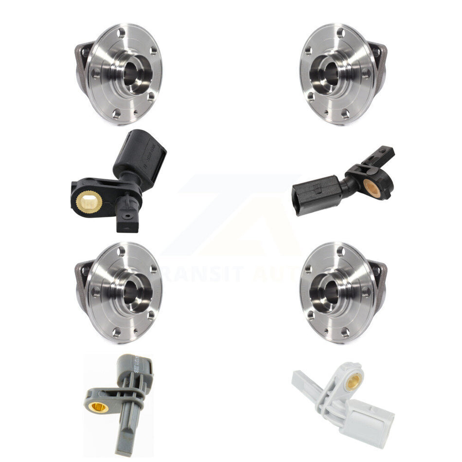 Front Rear Wheel Hub Bearing Sensor Kit (8Pc) For Volkswagen Tiguan Audi Q3 Arteon TT RS K7S-102802