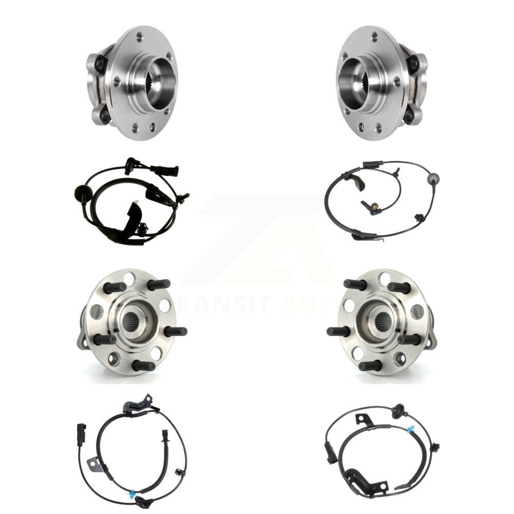 Front Rear Wheel Hub Bearing And ABS Sensor Kit (8Pc) For Jeep Compass K7S-102817