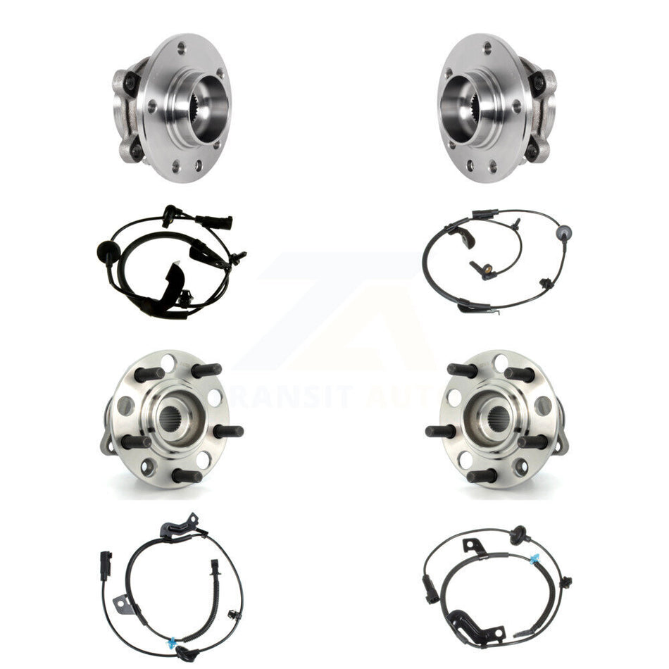 Front Rear Wheel Hub Bearing And ABS Sensor Kit (8Pc) For Jeep Compass K7S-102817