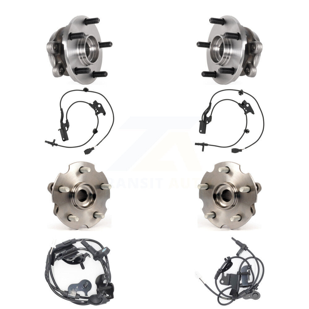 Front Rear Wheel Hub Bearing And ABS Sensor Kit (8Pc) For Lexus NX300 NX200t NX300h K7S-102818