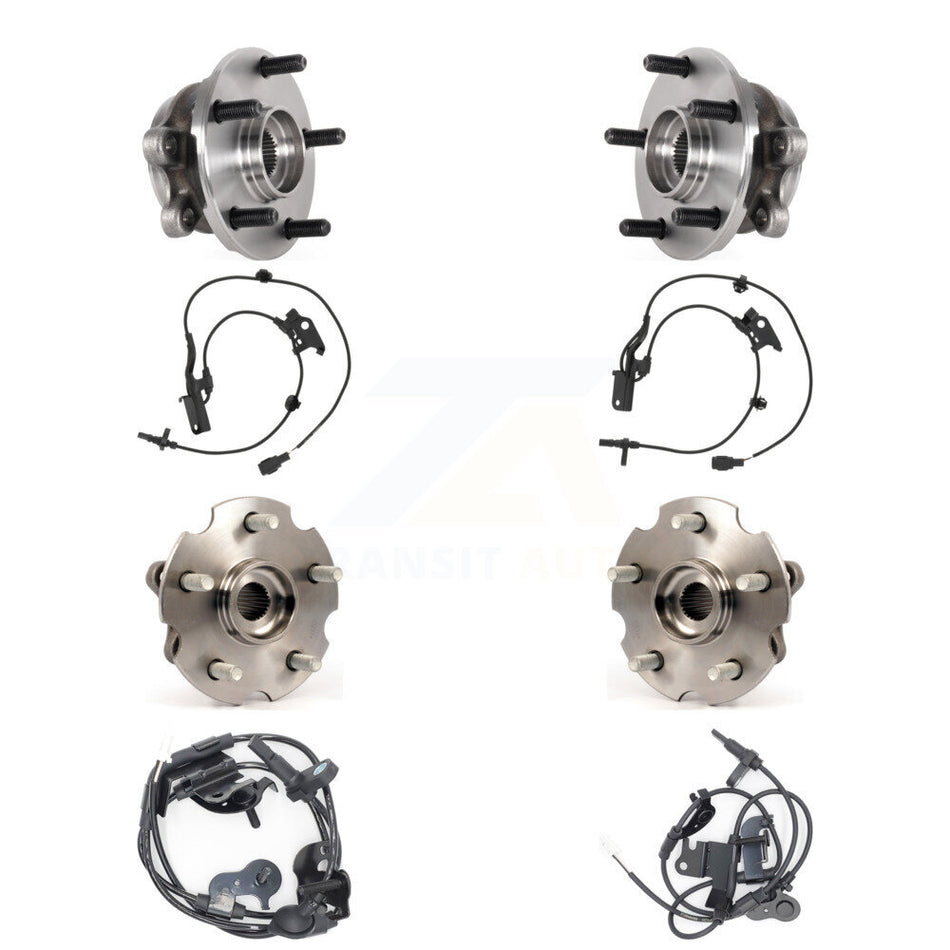 Front Rear Wheel Hub Bearing And ABS Sensor Kit (8Pc) For Lexus NX300 NX200t NX300h K7S-102818