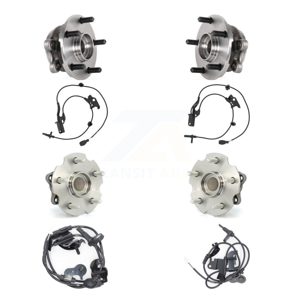 Front Rear Wheel Hub Bearing And Extra ABS Sensor Kit (8Pc) For Lexus NX200t NX300 NX300h K7S-102819