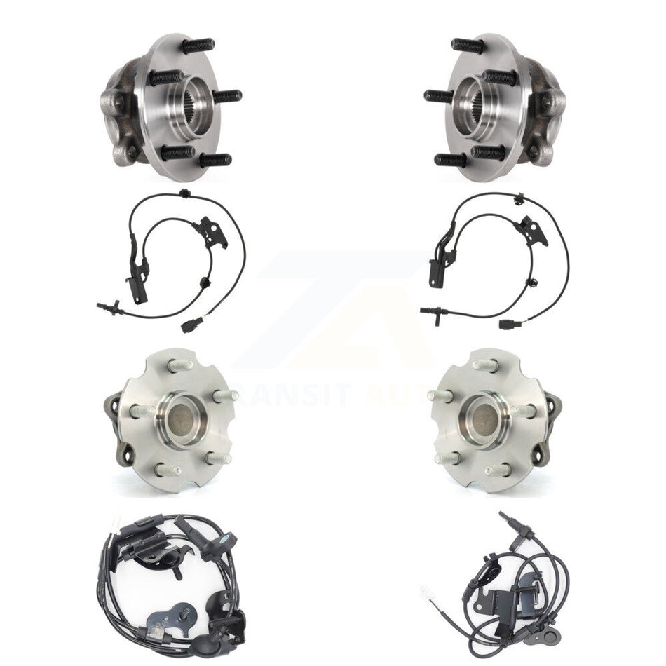 Front Rear Wheel Hub Bearing And Extra ABS Sensor Kit (8Pc) For Lexus NX200t NX300 NX300h K7S-102819