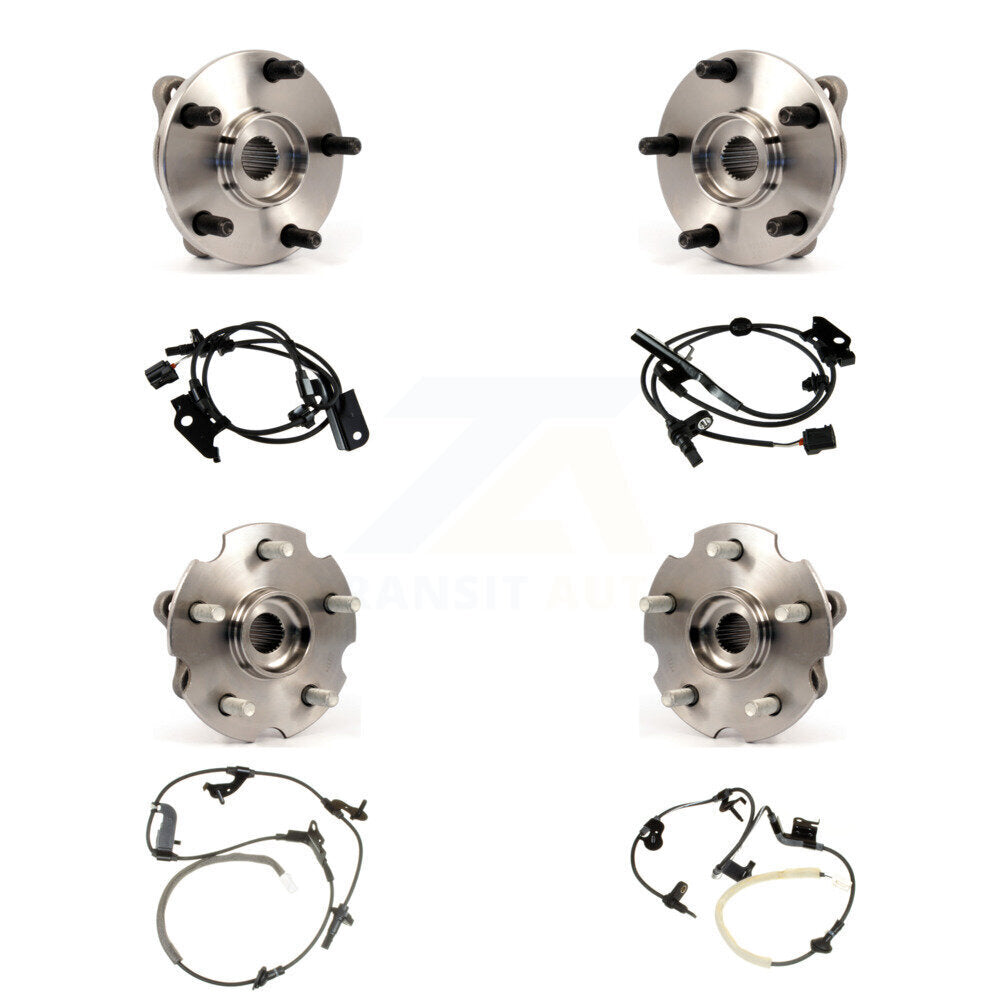Front Rear Wheel Hub Bearing And ABS Sensor Kit (8Pc) For Toyota RAV4 with Harness K7S-102820